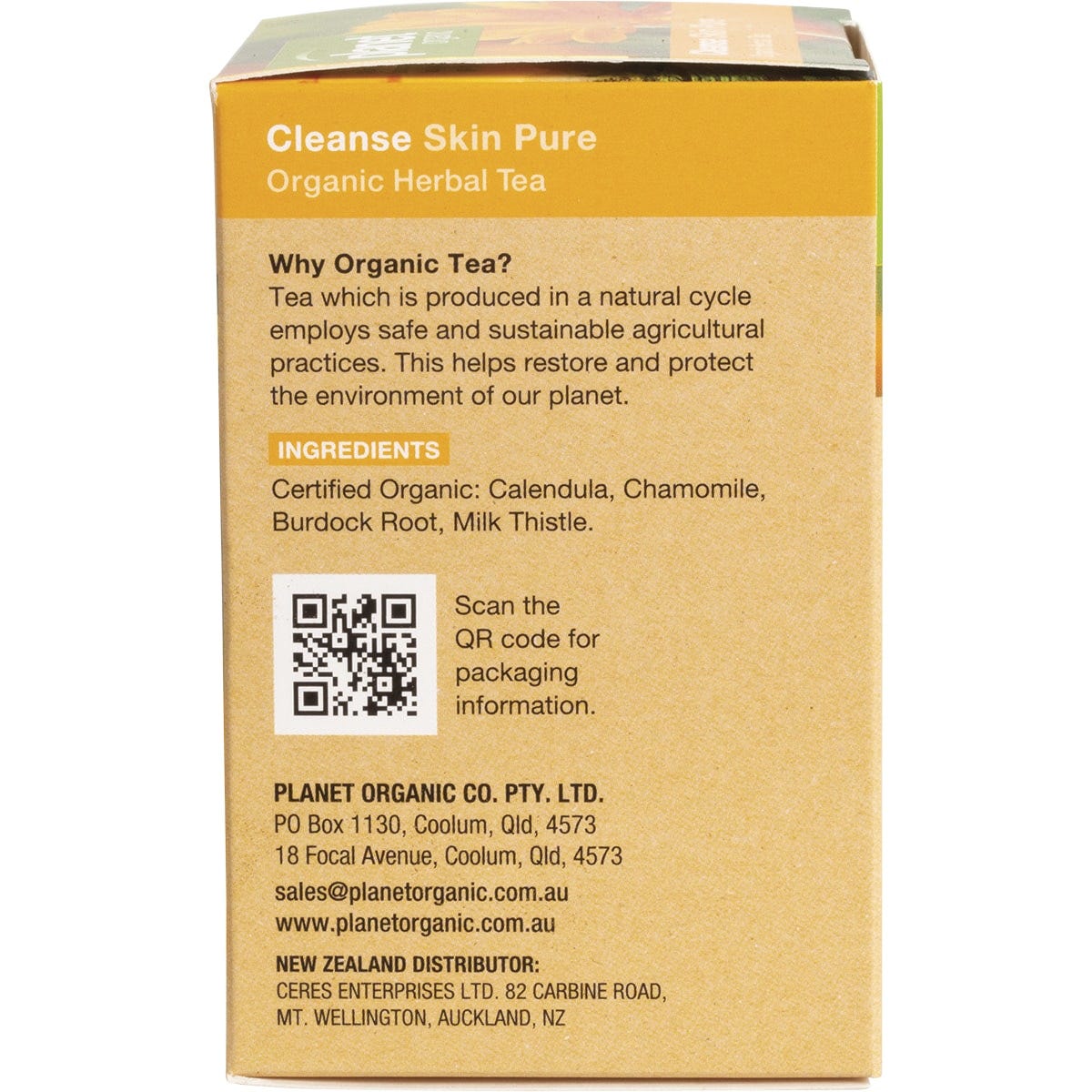 Planet Organic Herbal Tea Bags Cleanse (Skin Pure)
