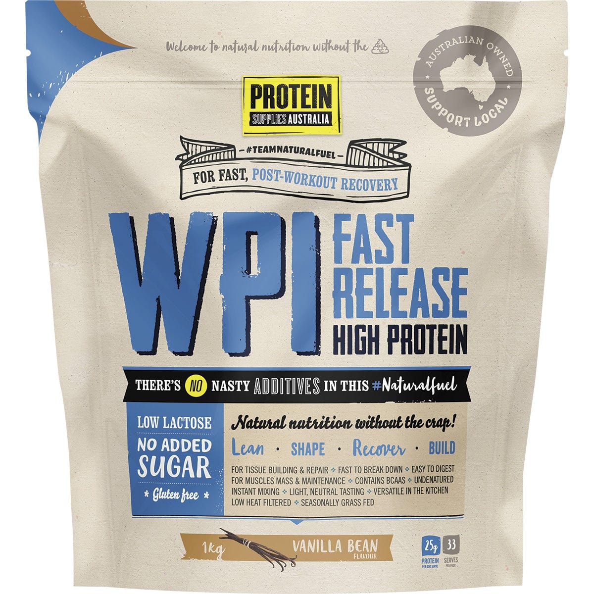 WPI Whey Protein Isolate Vanilla Bean