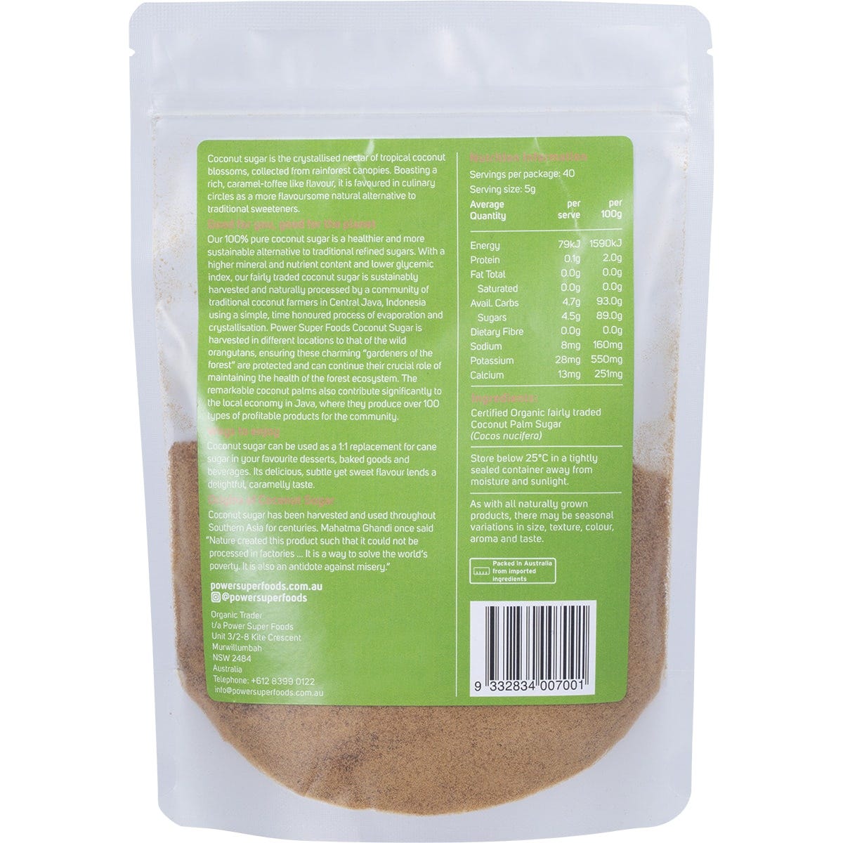 Power Super Foods Coconut Sugar The Origin Series
