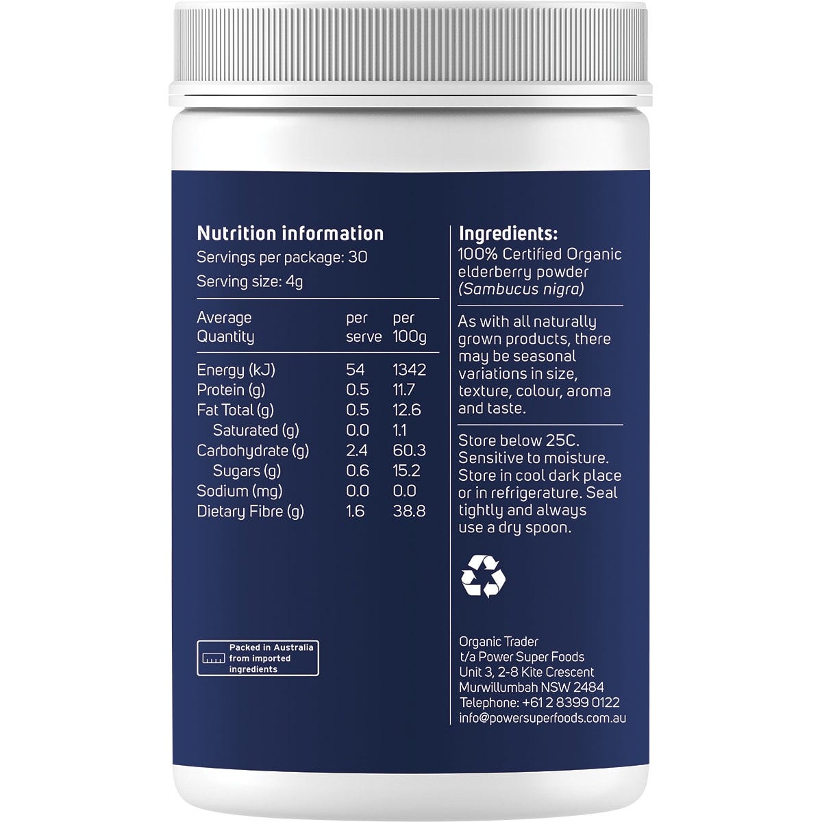 Power Super Foods Elderberry Powder