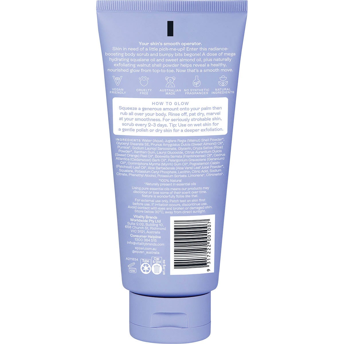 Epzen Exfoliating Body Scrub Energise Glow