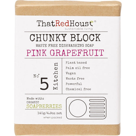 Chunky Block Dishwashing Soap Pink Grapefruit
