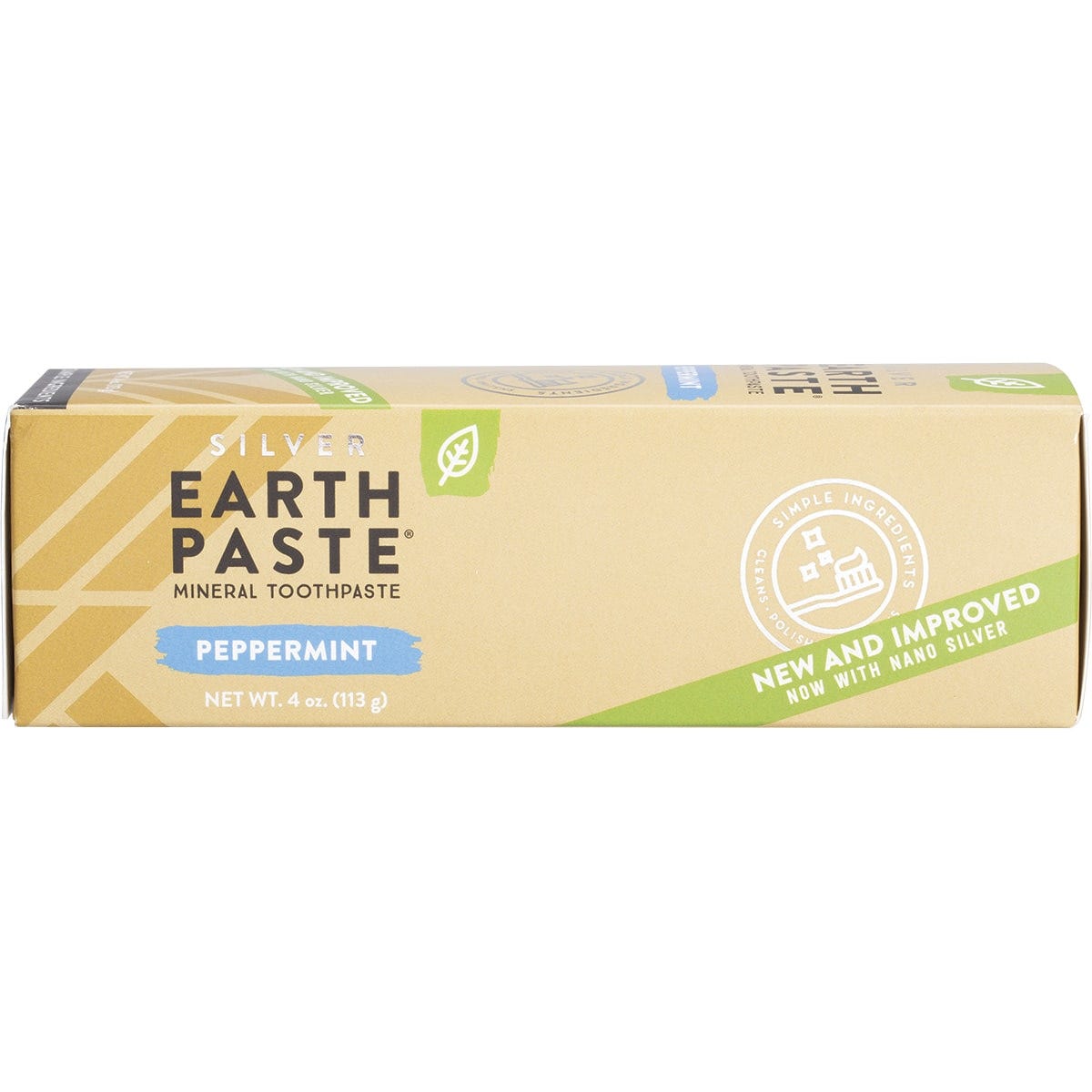 Redmond Earthpaste Toothpaste with Silver Peppermint