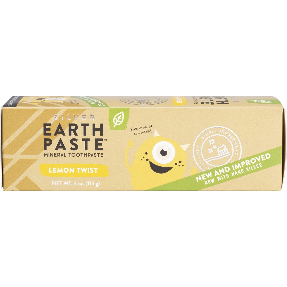 Redmond Earthpaste Toothpaste with Silver Lemon Twist