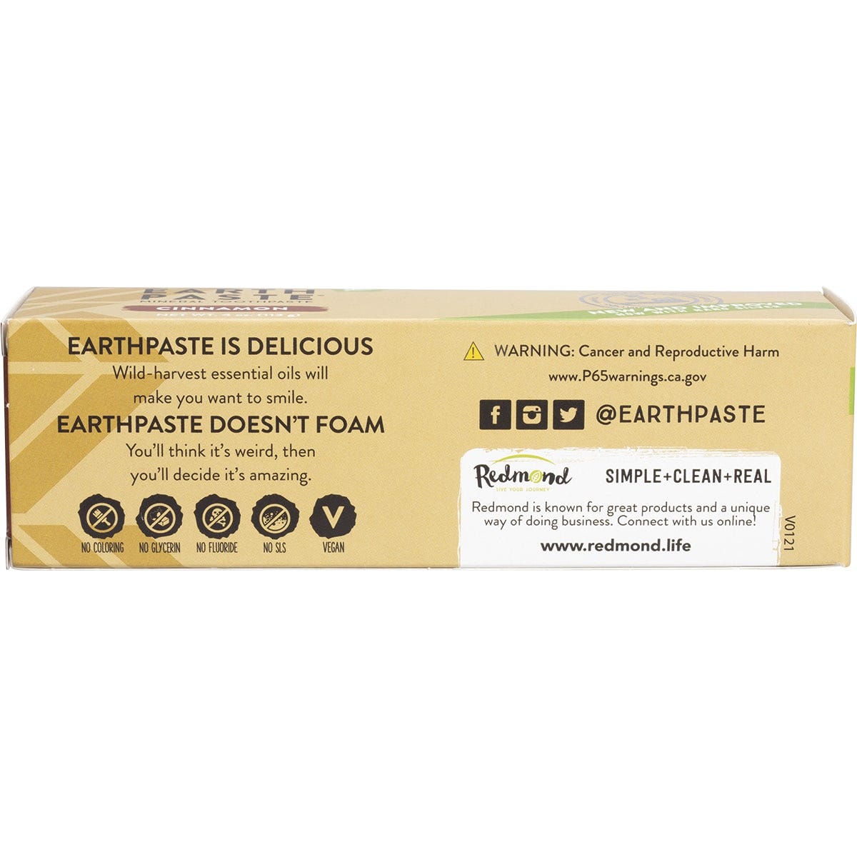Redmond Earthpaste Toothpaste with Silver Cinnamon
