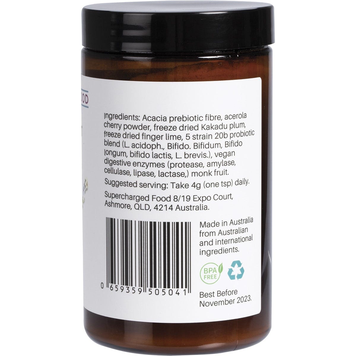 Supercharged Food Love Your Gut Synbiotic Powder Pre/Probiotic