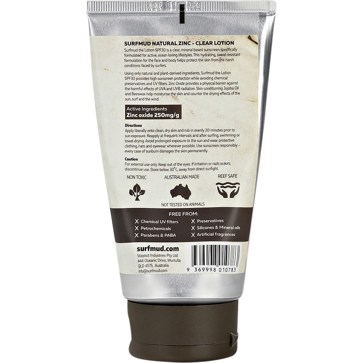 Surfmud Natural Zinc Sunscreen SPF 30