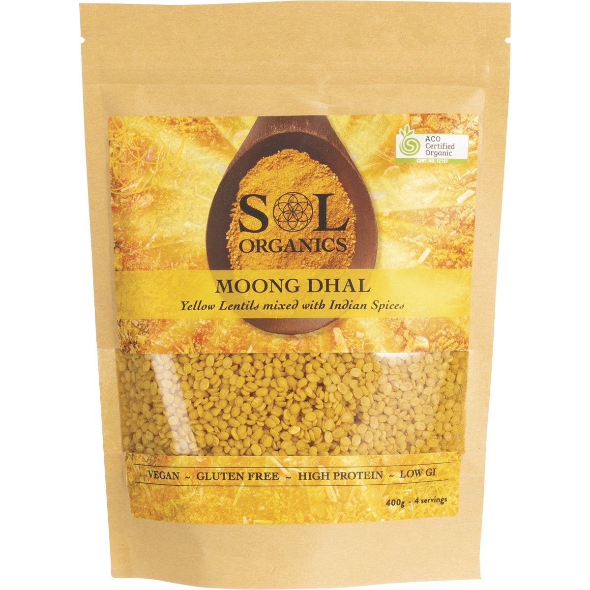 Sol Organics Moong Dhal Yellow Lentil Dhal Mix – Mega Health Warehouse