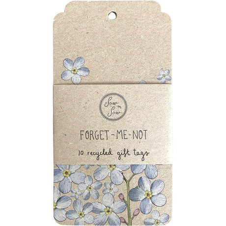 Recycled Gift Tags Forget Me Not