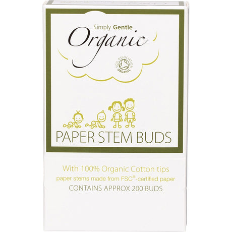 Paper Stem Buds 100% Organic Cotton Tips