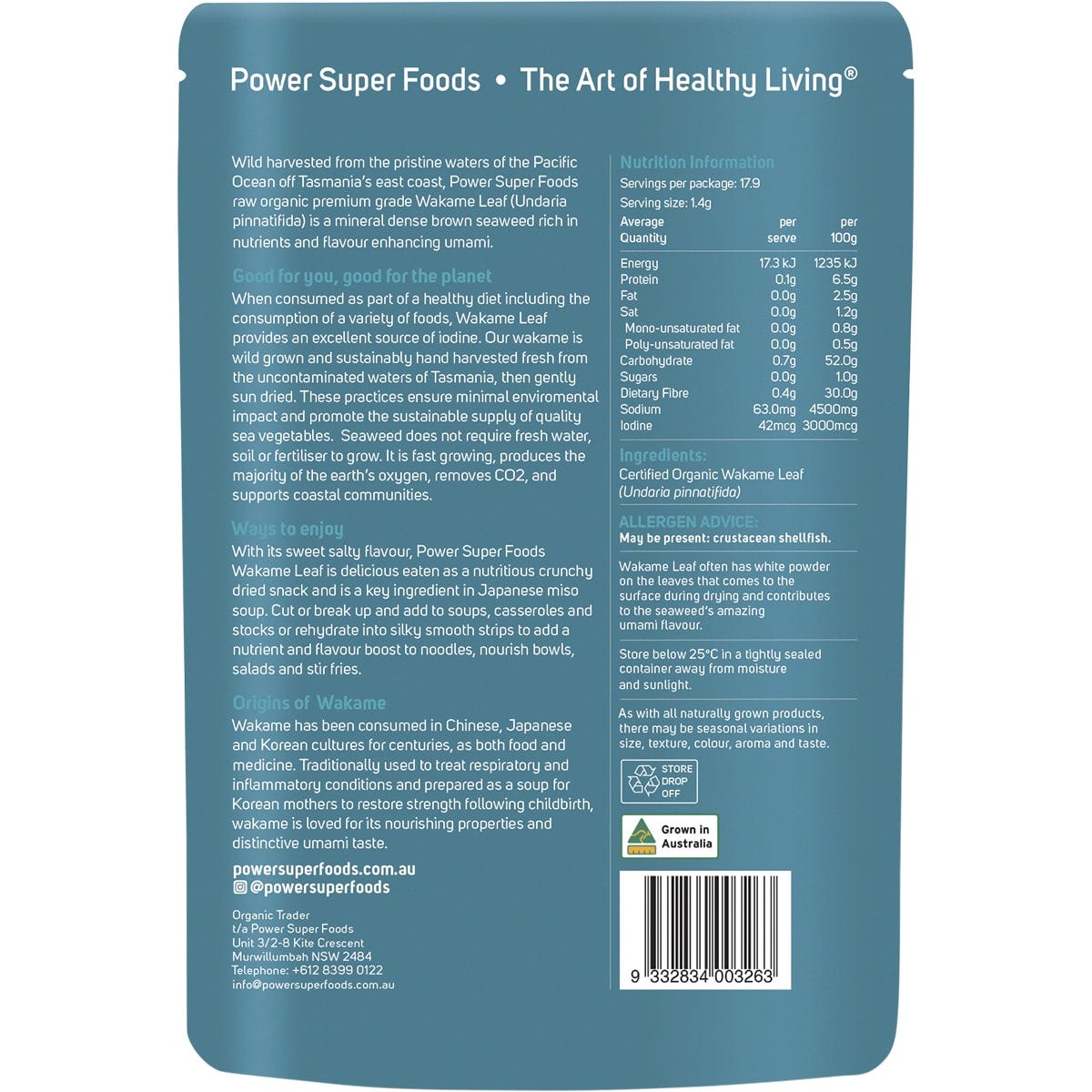 Power Super Foods Wakame Leaf The Origin Series