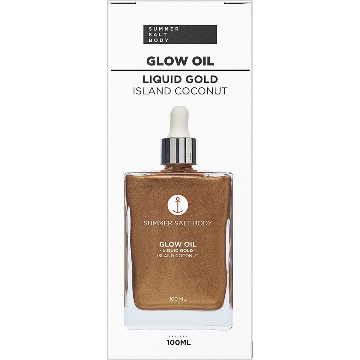 Summer Salt Body Glow Oil Liquid Gold Island Coconut
