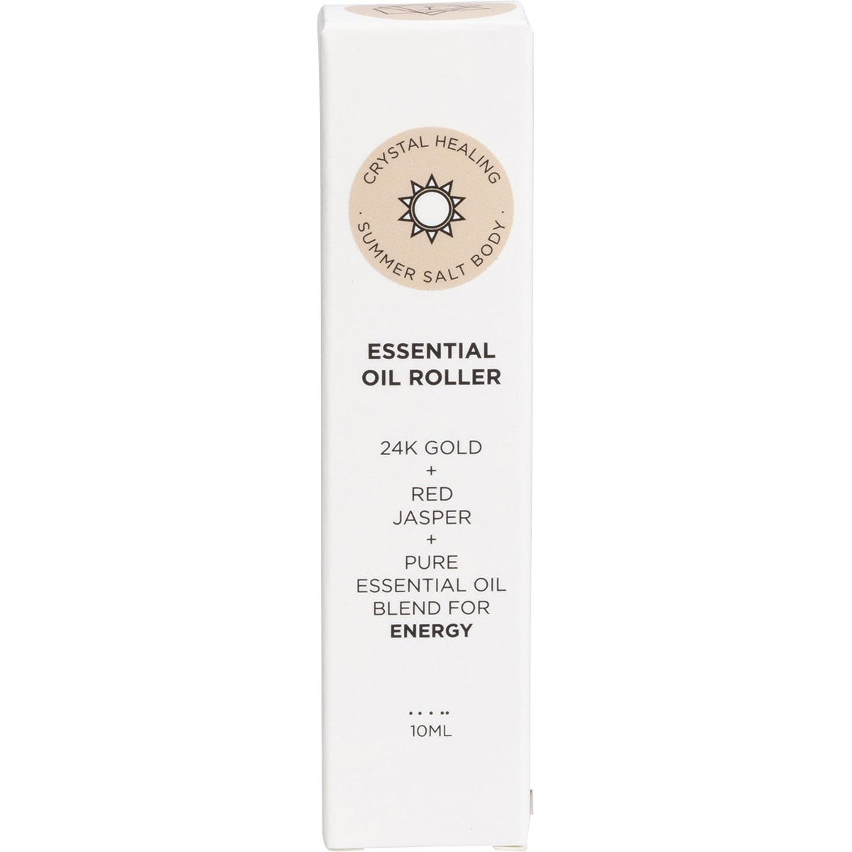 Summer Salt Body Essential Oil Roller 24K Gold Energy Red Jasper