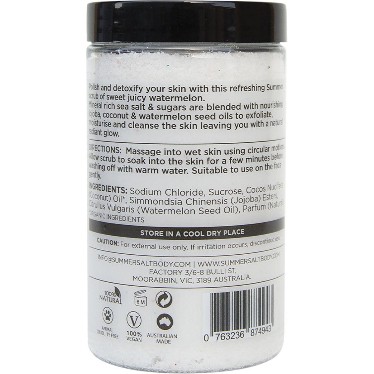 Summer Salt Body Salt Scrub Watermelon