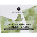 Summer Salt Body Crystal Gua Sha Green Jade