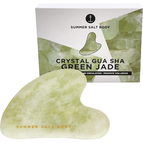 Crystal Gua Sha Green Jade