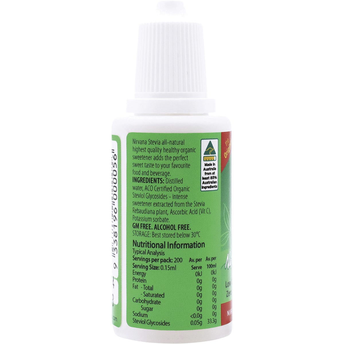 Nirvana Organics Stevia Liquid