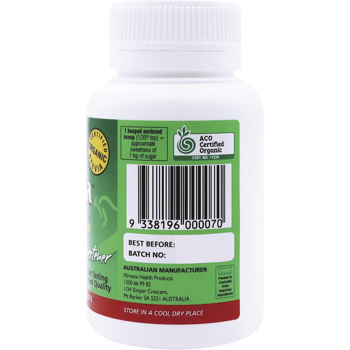 Nirvana Organics Stevia 100% Pure Extract Powder