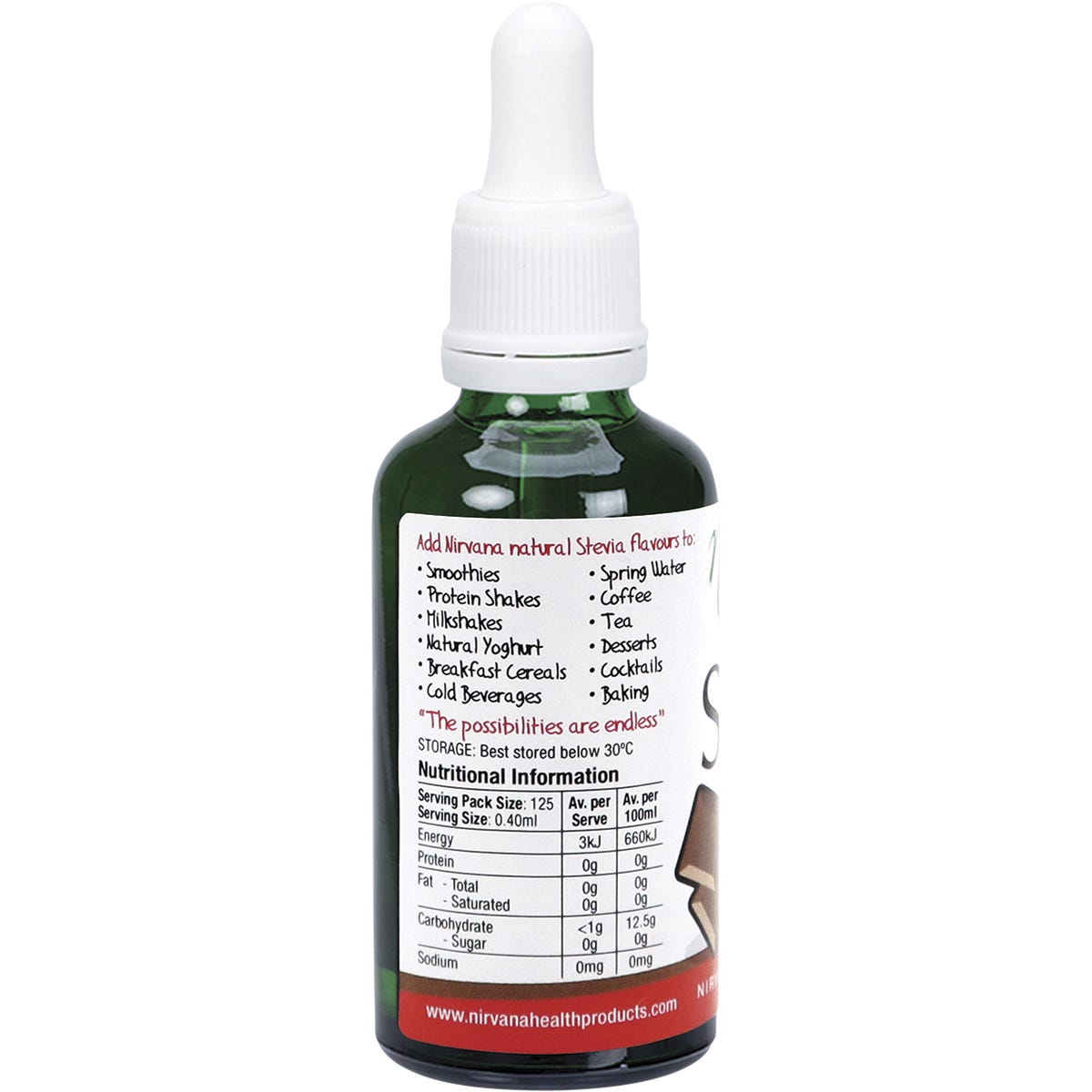 Nirvana Organics Liquid Stevia Chocolate