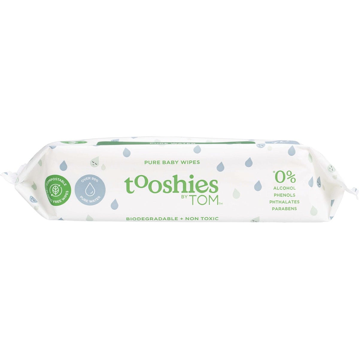 Tooshies Eco Pure Baby Wipes 99% Pure Water