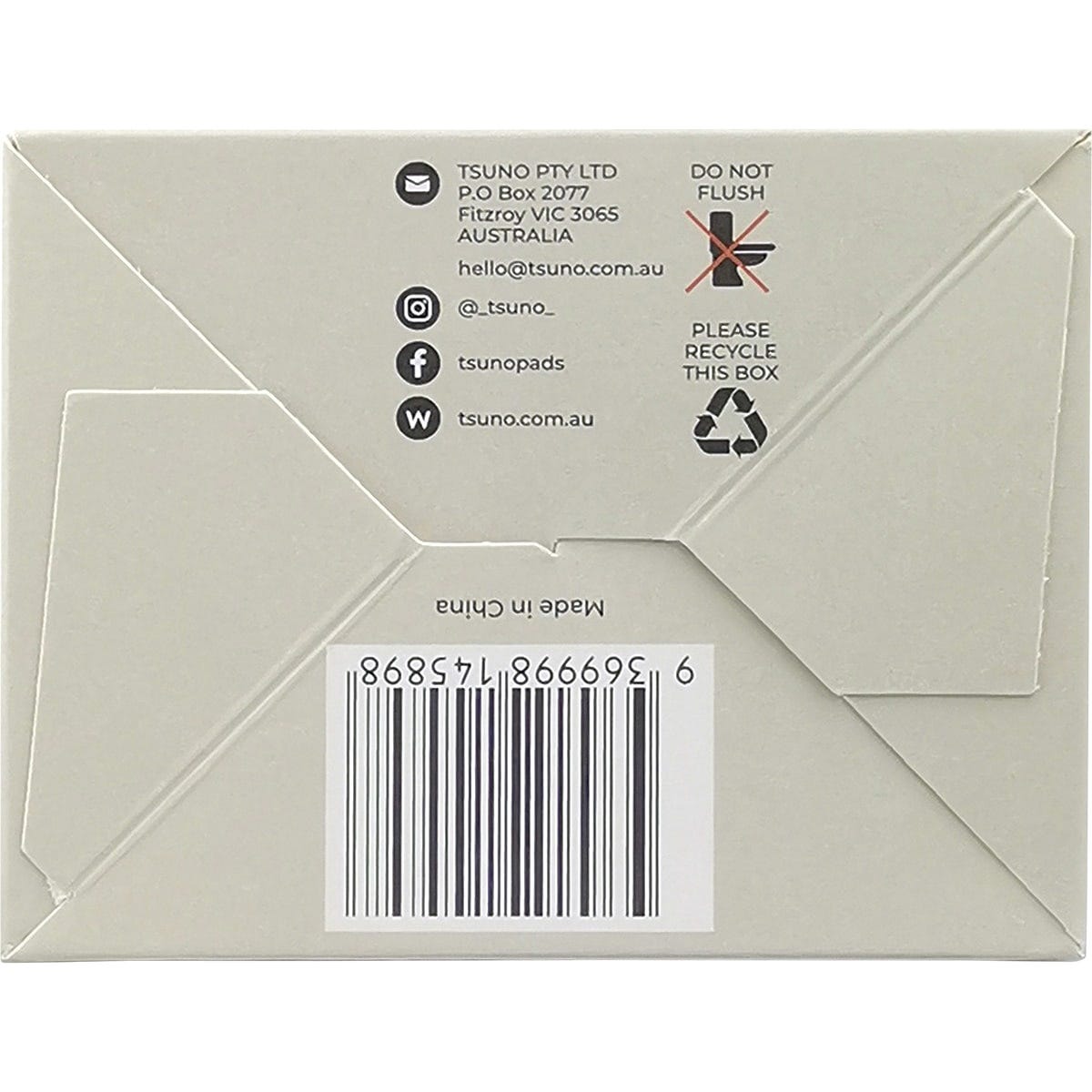 Tsuno Natural Bamboo Pads Overnight Winged & Ultra Thin