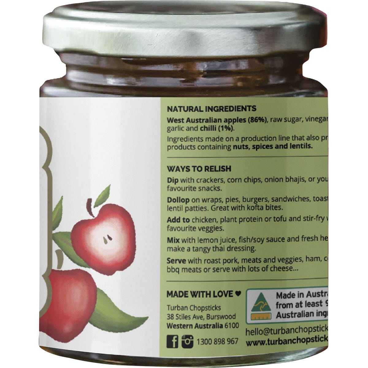 Turban Chopsticks Jam Apple Chilli