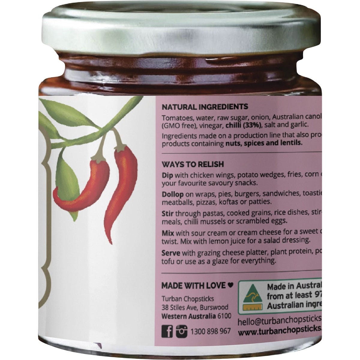 Turban Chopsticks Jam Chilli