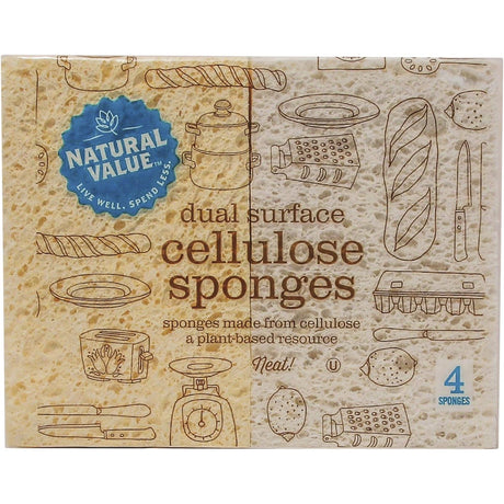 Dual Surface Cellulose Sponges