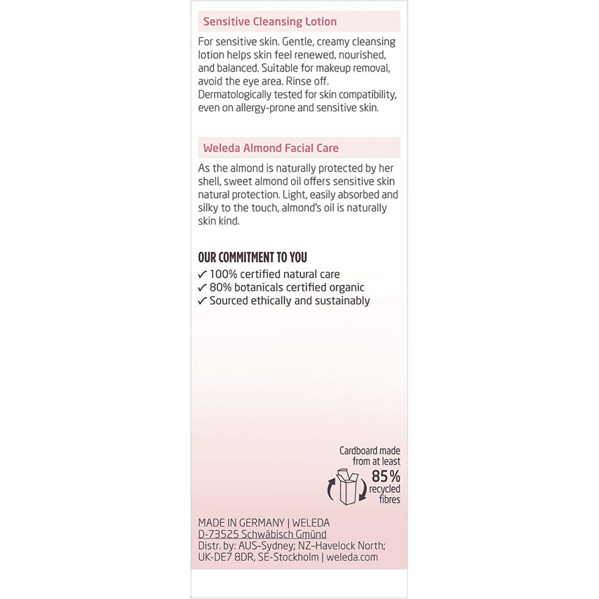 Weleda Sensitive Cleansing Lotion Almond