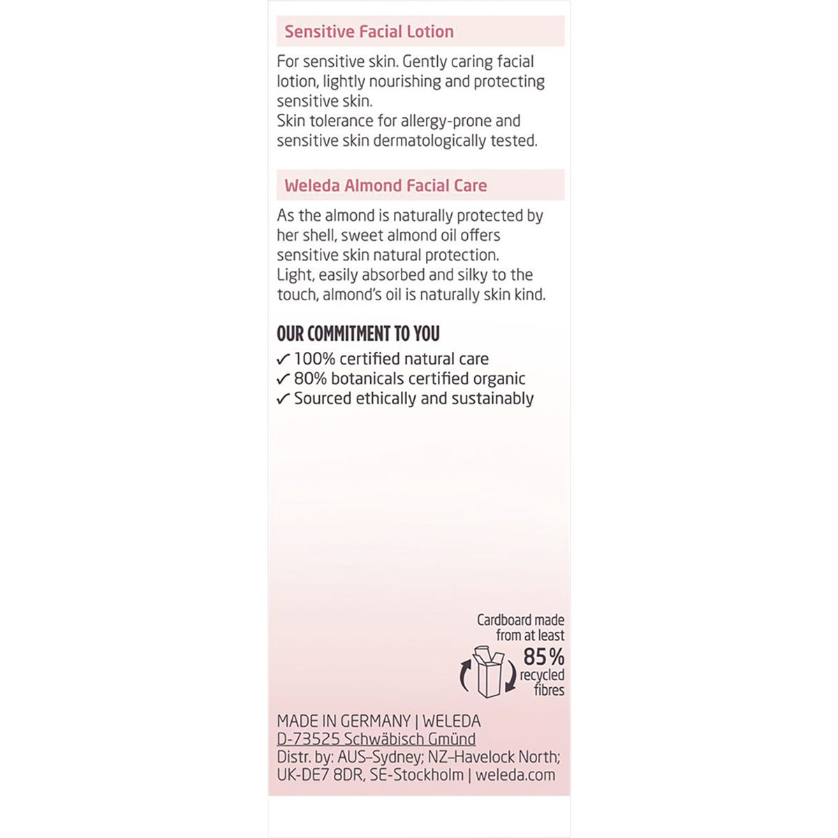 Weleda Sensitive Facial Lotion Almond