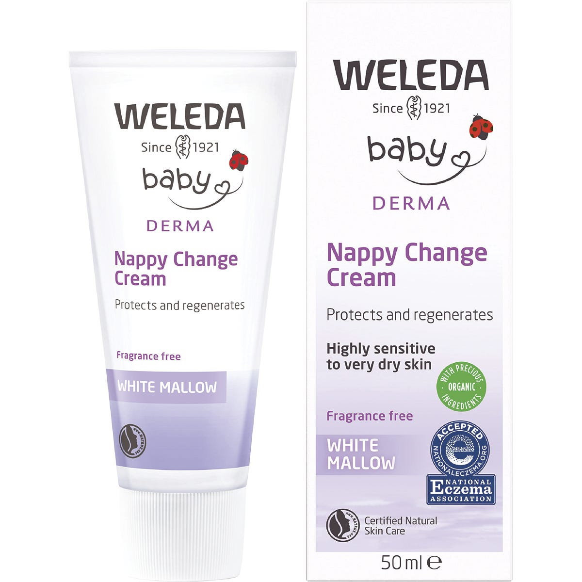 White Mallow Nappy Change Cream Fragrance Free