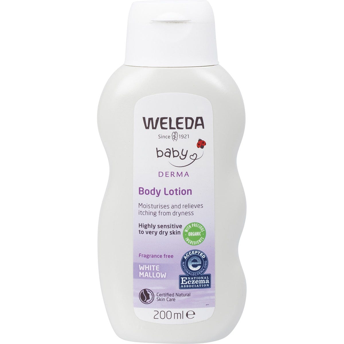 White Mallow Body Lotion Baby Derma Fragrance Free