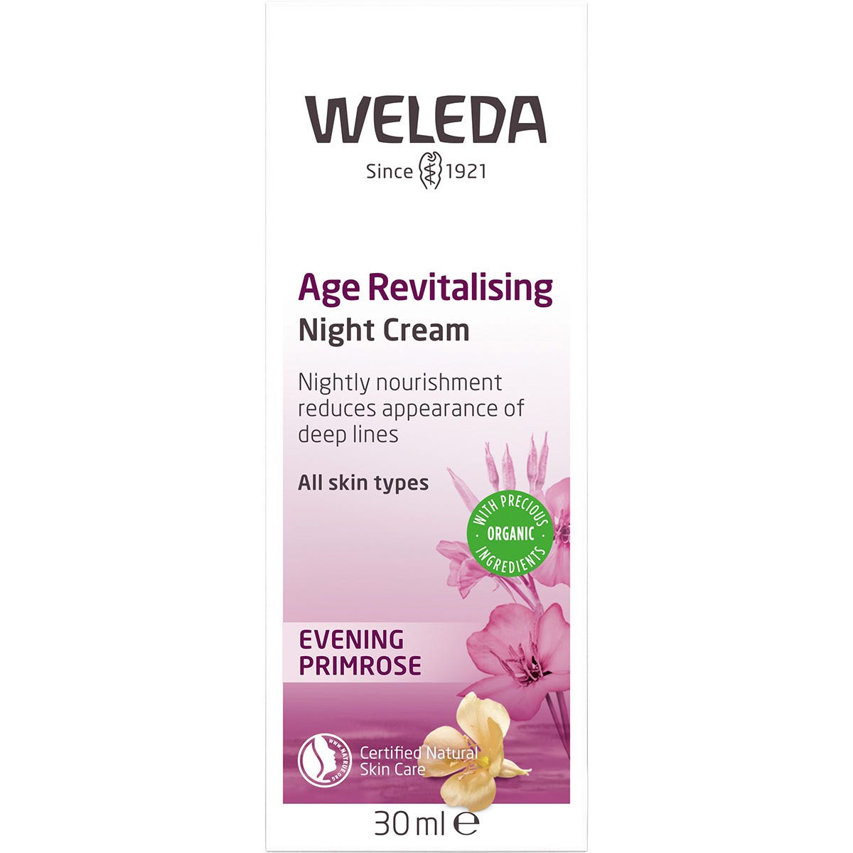 Weleda Age Revitalising Night Cream Evening Primrose
