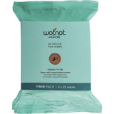 Natural Face Wipes Sensitive Twin Pack