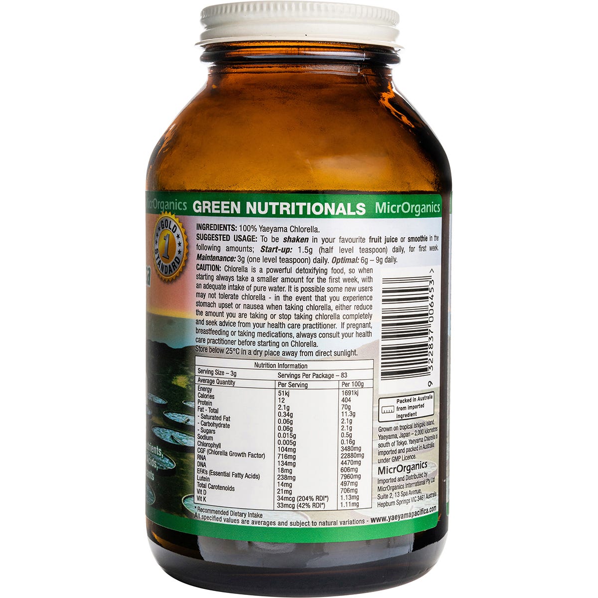 Green Nutritionals Yaeyama Pacifica Chlorella Powder