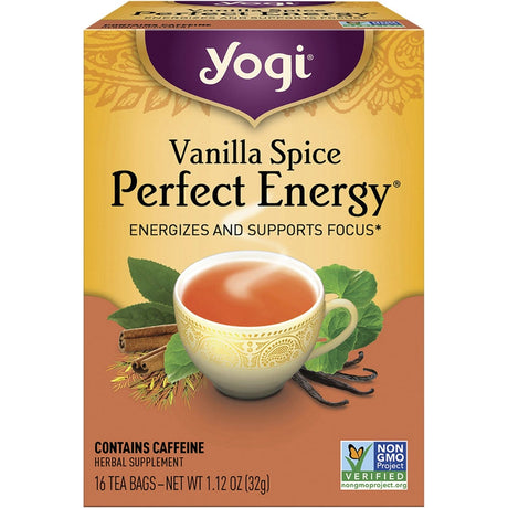 Herbal Tea Bags Vanilla Spice Perfect Energy