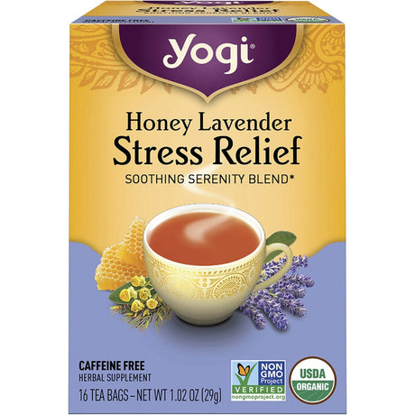 Herbal Tea Bags Honey Lavender Stress Relief