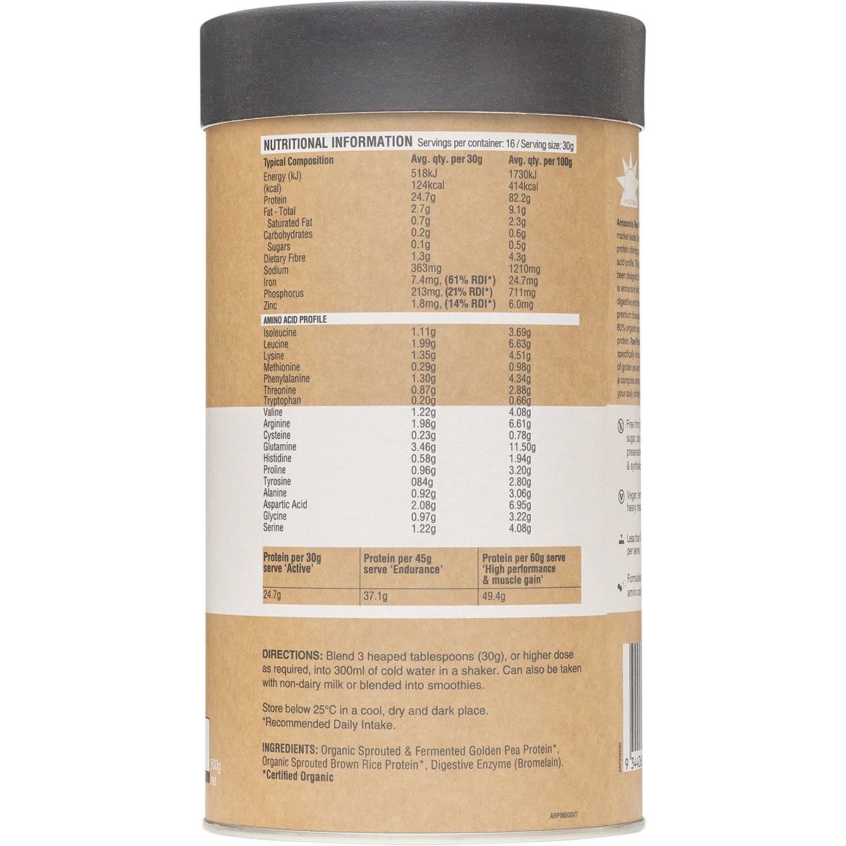 Amazonia Raw Protein Isolate Natural