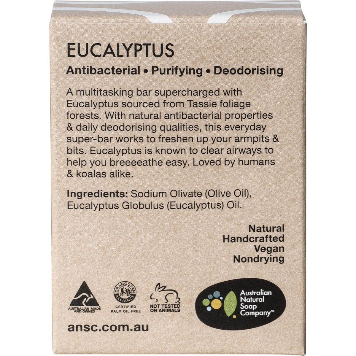 Australian Natural Soap Co Hand & Body Everyday Essential Eucalyptus