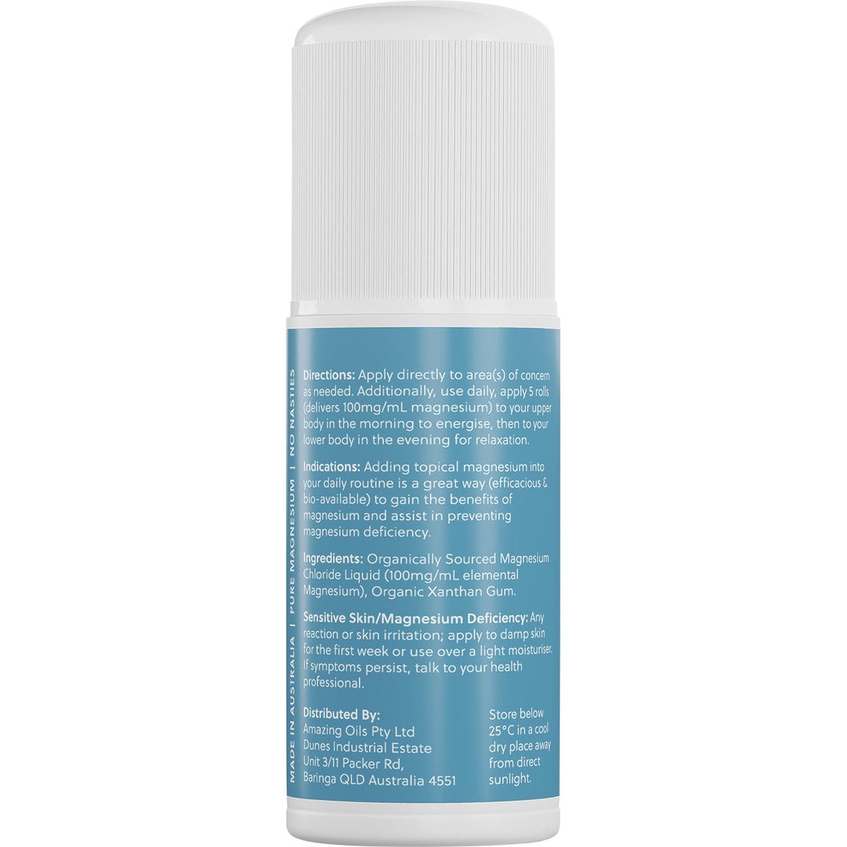 Amazing Oils Magnesium Daily Gel Pure Magnesium Gel Roll-On