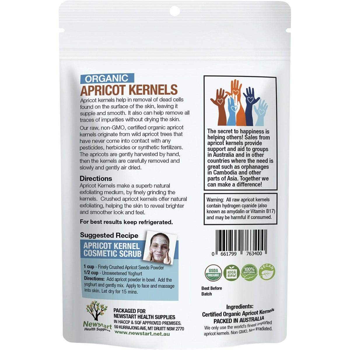 Organic Apricot Extract Boosts Metabolism & Healthy Skin 500mg 100 Caps USA Ship