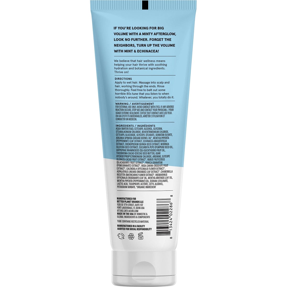 Acure Vivacious Volume Shampoo Mint