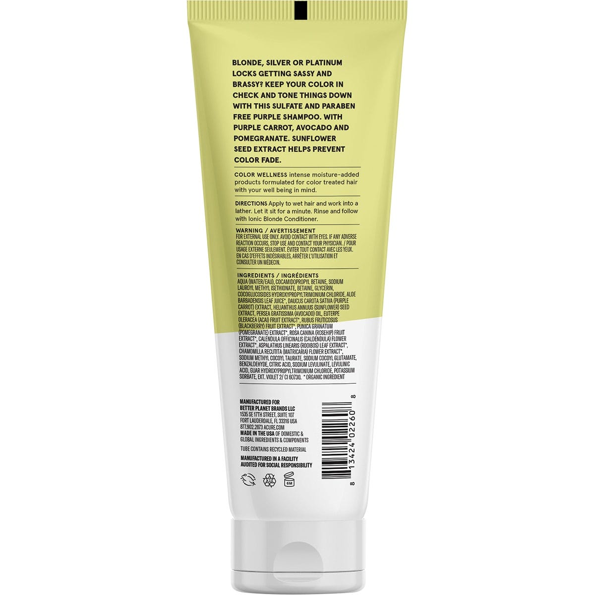 Acure Ionic Blonde Colour Wellness Shampoo