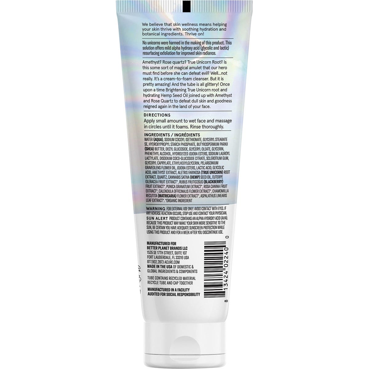 Acure Resurfacing Glycolic & Unicorn Root Cleanser