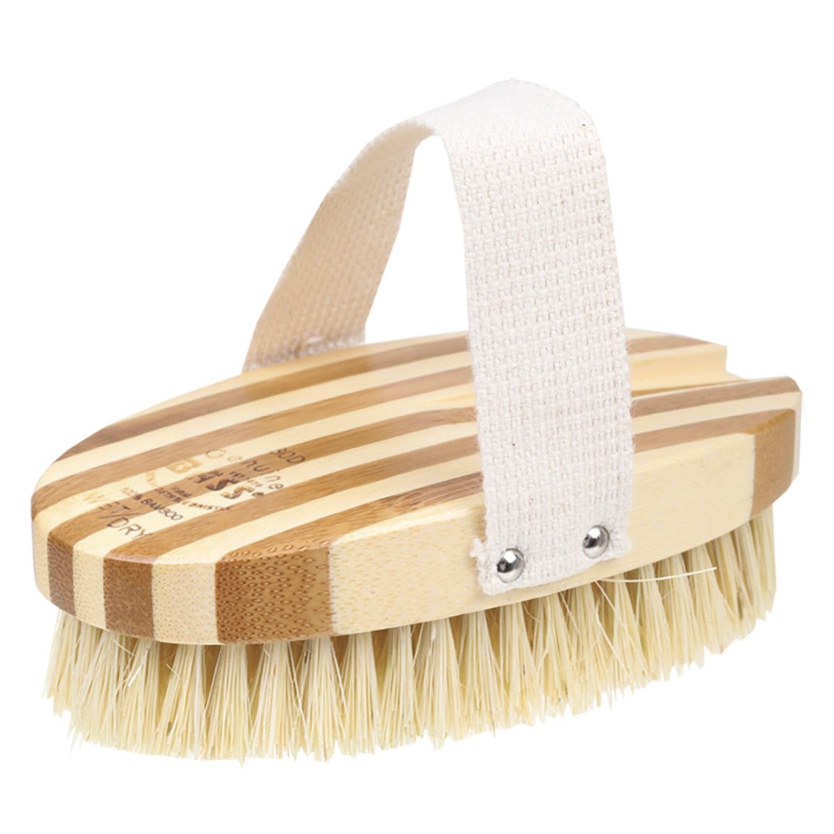 Bass Brushes The Skin Brush Bamboo Handle, Sisal Bristles