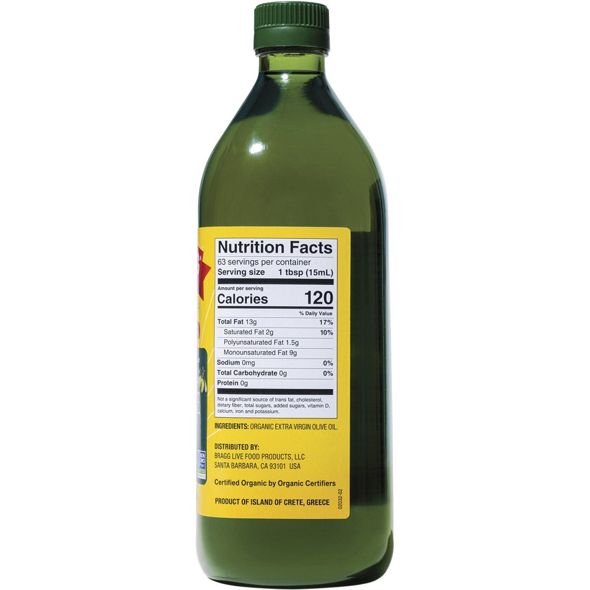 Bragg Olive Oil Extra Virgin Unrefined