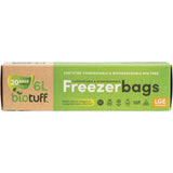 Biotuff Compostable Freezer Bags Large Bags 6L