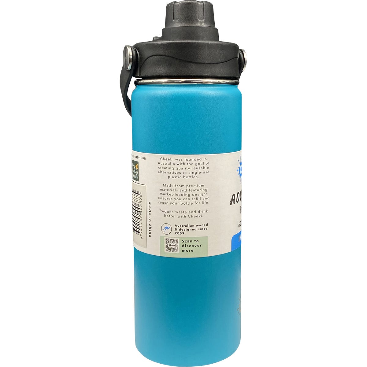 Cheeki Stainless Steel Bottle Adventure Insulated Aqua