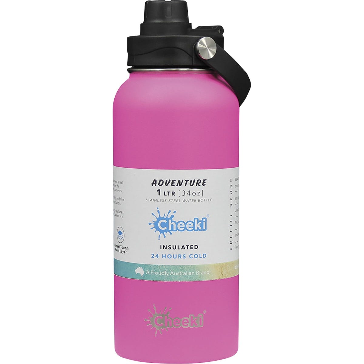 Insulated Adventure Stainless Steel Bottle Magenta