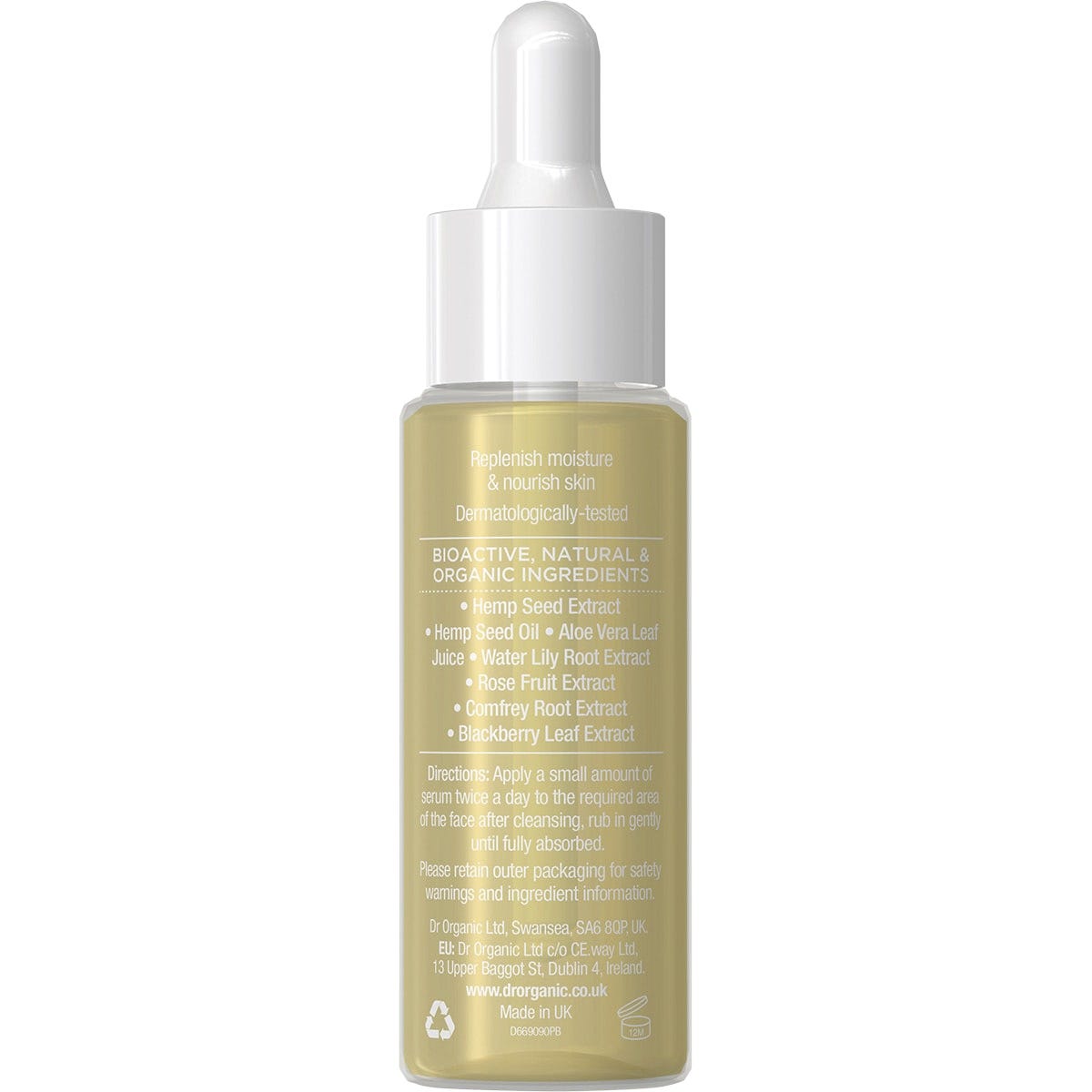 Dr Organic Facial Serum Organic Hemp Oil